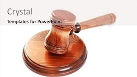  Presentation with courtroom - PPT theme consisting of judge-s-courtroom-gavel background and a lemonade colored foreground