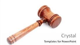  Presentation with courtroom - Presentation theme with judge-s-courtroom-gavel background and a white colored foreground