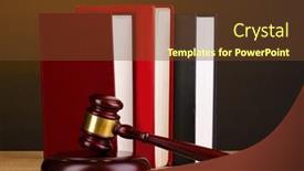  Presentation with judge - PPT theme enhanced with judge-s-gavel-and-books background and a tawny brown colored foreground