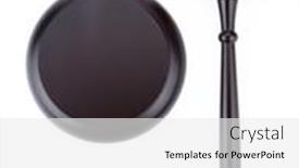  Presentation with gavel - Presentation theme featuring judge-s-gavel-isolated background and a white colored foreground
