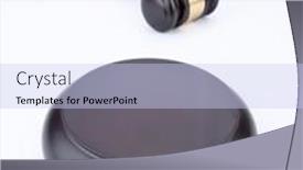  Presentation with gavel - Slides having judge-s-gavel-isolated background and a sky blue colored foreground