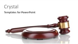  Presentation with judge - Beautiful presentation theme featuring judge-s-gavel-isolated backdrop and a white colored foreground