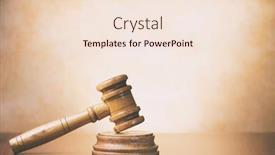  Presentation with judge - Theme with judge-s-gavel-on-wooden background and a lemonade colored foreground