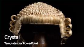  Presentation with lawyer - PPT theme enhanced with judged - front view of an antique background and a black colored foreground