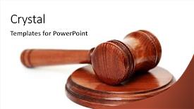  Presentation with courtroom - Amazing slides having judge's courtroom gavel backdrop and a  colored foreground