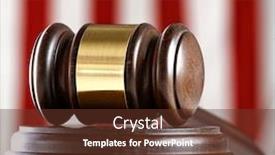  Presentation with justice - PPT theme enhanced with judges-gavel-and-an-american background and a tawny brown colored foreground