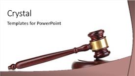  Presentation with judge - Amazing PPT layouts having judge's gavel isolated on white backdrop and a white colored foreground
