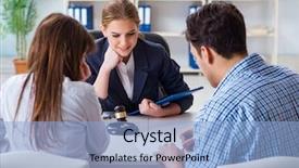  Presentation with marriage - Cool new slides with judgment day - young family signing marriage documents backdrop and a light blue colored foreground