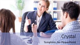  Presentation with family and marriage - Cool new slide set with judgment day - young family signing marriage documents backdrop and a light blue colored foreground