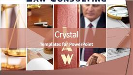  Presentation with consulting - Audience pleasing PPT layouts consisting of judiciary - collage for law consulting concept backdrop and a coral colored foreground