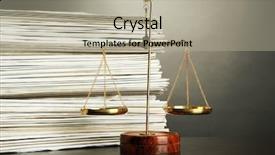  Presentation with justice - Amazing theme having judiciary - gold scales of justice backdrop and a mint green colored foreground