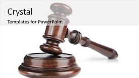  Presentation with mahogany seed - Beautiful slides featuring judiciary - high quality mahogany wooden gavel backdrop and a white colored foreground