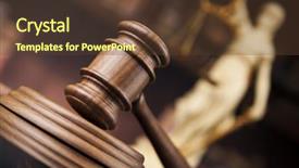  Presentation with justice - PPT theme with judiciary - judge gavel and scales background and a tawny brown colored foreground