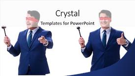  Presentation with law medical gavel and stethoscope - Audience pleasing presentation theme consisting of judiciary system - lawyer with blindfold holding backdrop and a white colored foreground
