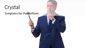  Presentation with law medical gavel and stethoscope - Slide deck featuring judiciary system - lawyer with blindfold holding background and a white colored foreground