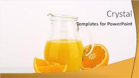  Presentation with orange juice - Amazing slide set having jug of fresh orange juice on white background backdrop and a pink colored foreground
