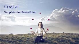  Presentation with juggling - Cool new PPT theme with culture factory - hands taking photo wine bottles backdrop and a coral colored foreground