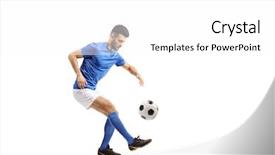  Presentation with football - Audience pleasing PPT layouts consisting of juggle - soccer player juggling a football backdrop and a white colored foreground
