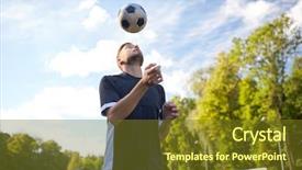  Presentation with juggling - Slide deck having juggling ball using header background and a tawny brown colored foreground