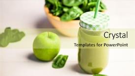  Presentation with juice - Cool new theme with juice-jar-with-granny-smith backdrop and a yellow colored foreground