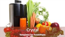  Presentation with fruit vegetable juice - Presentation design with boophis family endemic to madagascar background and a coral colored foreground