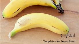  Presentation with fruit banana - Colorful theme enhanced with juicy and energy fruit banan backdrop and a  colored foreground