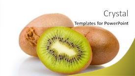  Presentation with kiwi - PPT layouts featuring juicy-kiwi-isolated-on-white background and a white colored foreground