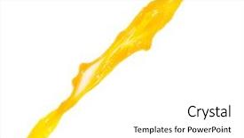  Presentation with splash - Cool new presentation theme with juicy orange splash on white backdrop and a white colored foreground