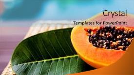  Presentation with swimming pool - PPT layouts featuring chair near the swimming pool background and a light blue colored foreground