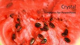  Presentation with close up of judo judo - Amazing theme having juicy watermelon close-up background backdrop and a  colored foreground