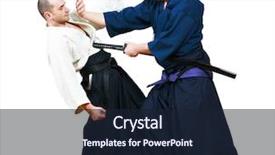  Presentation with fighters - PPT layouts consisting of jujitzu - two jujitsu fighters sportsmen background and a wine colored foreground