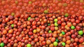  Presentation with market - Amazing slide deck having jujube-fruits-in-the-market backdrop and a red colored foreground