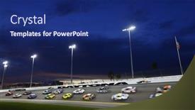  Presentation with nascar - Amazing slide deck having july-01-2017-daytona-beach backdrop and a navy blue colored foreground