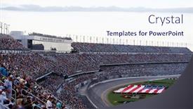  Presentation with 2018 beach - Slide deck consisting of july-07-2018-daytona-beach background and a sky blue colored foreground