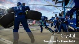  Presentation with pit stop - Slide deck with july-08-2018-daytona-beach background and a gray colored foreground