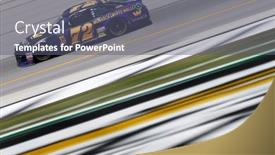  Presentation with race car - Presentation theme featuring july-13-2018-sparta-kentucky background and a gray colored foreground