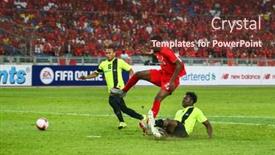  Presentation with england football - Colorful PPT layouts enhanced with july-24-2015-shah-alam backdrop and a tawny brown colored foreground
