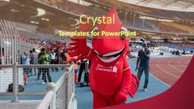  Presentation with england football - PPT theme with july-24-2015-shah-alam background and a coral colored foreground