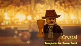  Presentation with indiana jones - Colorful slide set enhanced with july-3-2020-lego-style backdrop and a tawny brown colored foreground