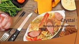  Presentation with crisp carrot - Amazing slide deck having jumbalaya - jambalaya with broccoli soup carrot backdrop and a coral colored foreground