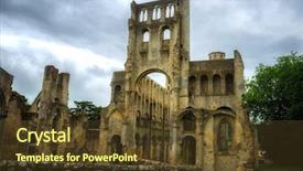  Presentation with rouen haute normandy france - PPT layouts having jumieges abbey was a benedictine background and a tawny brown colored foreground