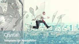  Presentation with preschooler outside - Amazing PPT theme having jump outside his office breaking backdrop and a seafoam green colored foreground