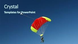  Presentation with duo - Colorful theme enhanced with jump plane - paragliding duo in the air backdrop and a ocean colored foreground