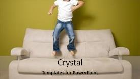  Presentation with baby christmas - Beautiful PPT theme featuring jumping baby - christmas euphoria backdrop and a  colored foreground