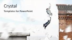  Presentation with gap - Audience pleasing presentation theme consisting of heart disease - woman doctor holding a red backdrop and a lemonade colored foreground