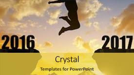  Presentation with 2019 chinese new year - Audience pleasing theme consisting of jumps to the new year backdrop and a yellow colored foreground