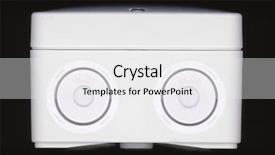  Presentation with wires - Presentation theme enhanced with junction box container with electrical background and a white colored foreground