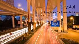  Presentation with oriental shanghai - Amazing PPT layouts having junction with light in shanghai backdrop and a red colored foreground