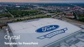  Presentation with ford - Colorful presentation theme enhanced with june-10-2021-detroit-michigan backdrop and a seafoam green colored foreground