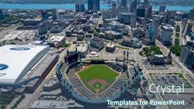  Presentation with detroit - Audience pleasing PPT theme consisting of june-11-2021-detroit-michigan backdrop and a ocean colored foreground